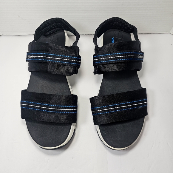 Skechers Black and Blue Women's Sandals - Picture 8 of 10